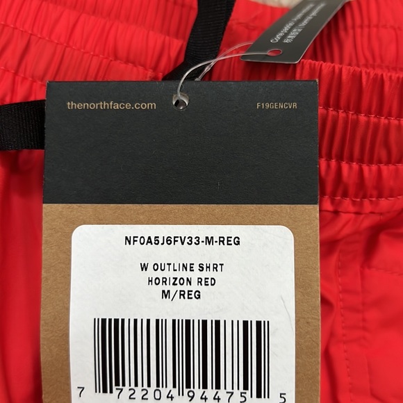 The North Face women’s windwall outline shorts horizon red Size Medium, New! - Picture 8 of 16